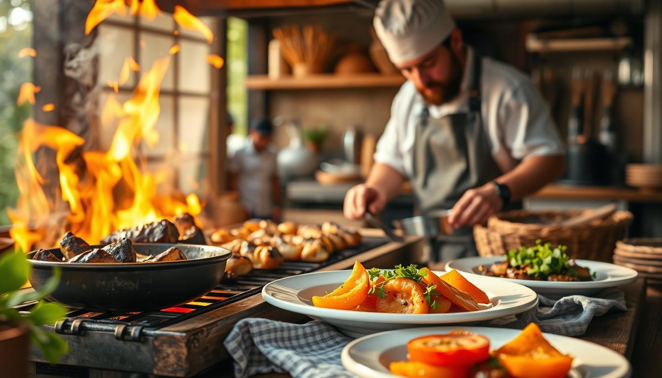 Healthy home cooking bowl